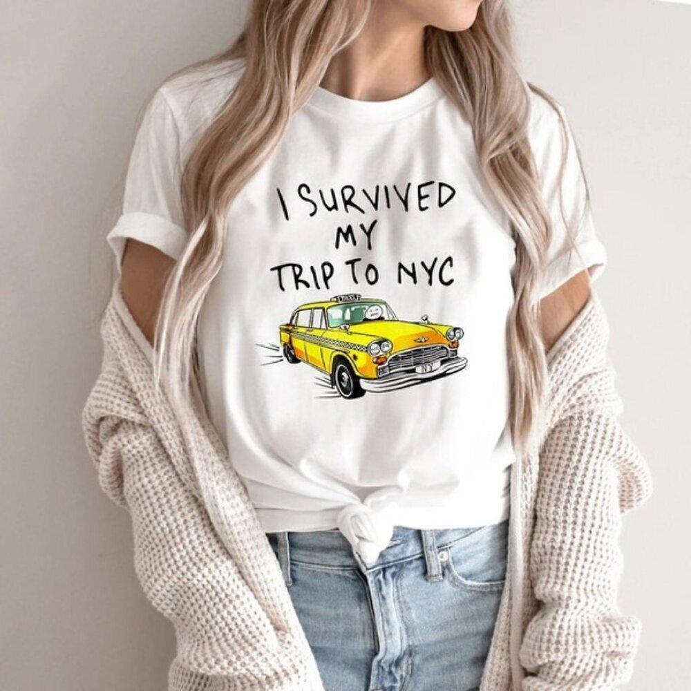 I Survived My Trip To Nyc Meme Humor Graphic Fan Gift T-Shirt 73 - Picture 1 of 4